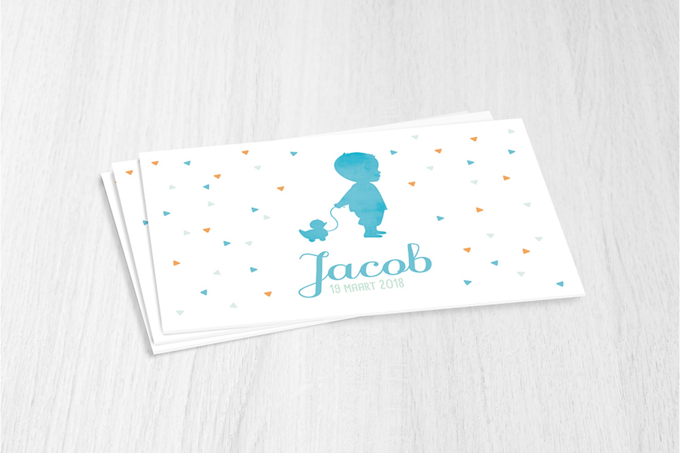 Jongen met eendje